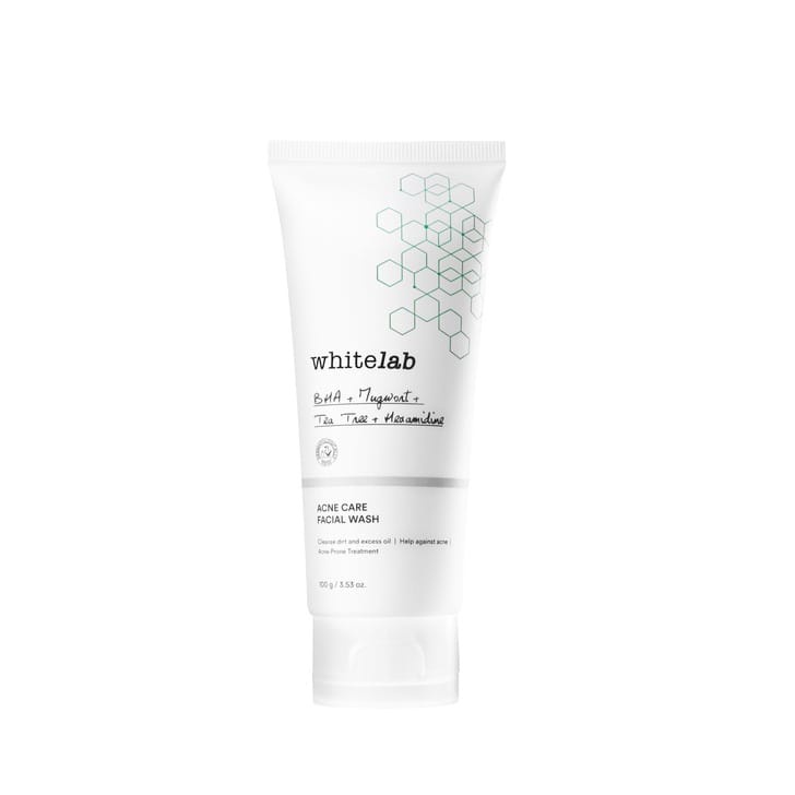 Whitelab Acne Care Facial Wash 100ml - Sabun Cuci Muka Untuk Kulit Jerawat Kontrol Minyak Berlebih Anti Bakter