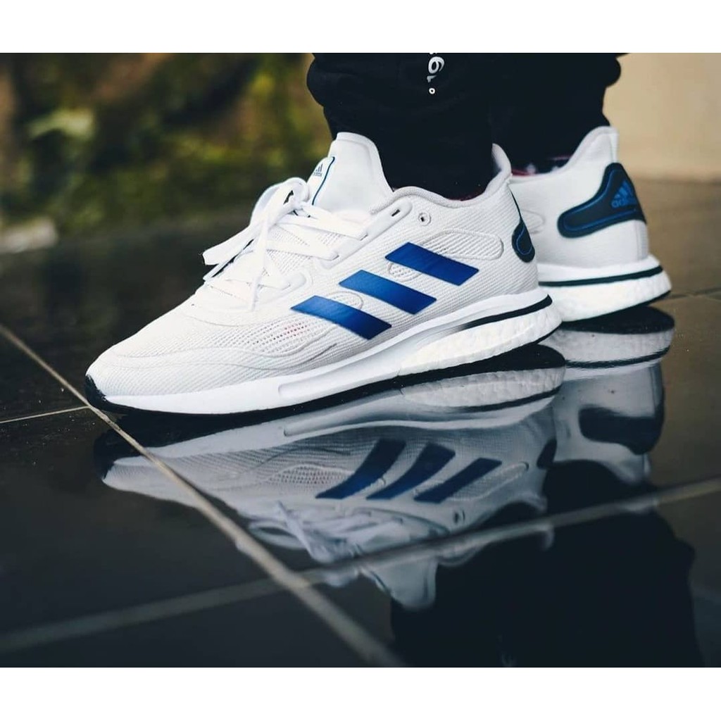 SEPATU ADIDAS SUPERNOVA BOOST WHITE BLUE SNEAKERS ORIGINAL