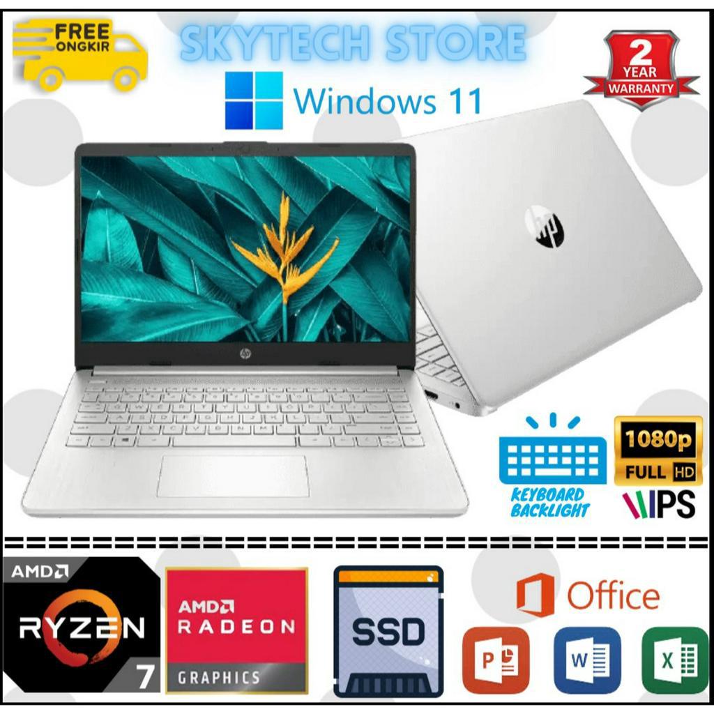 HP 14s Fq2003au Amd Ryzen 7 5825U Ram16GB Ssd512GB Vga Amd Radeon Windows 11 &amp; Office 2021 Originla