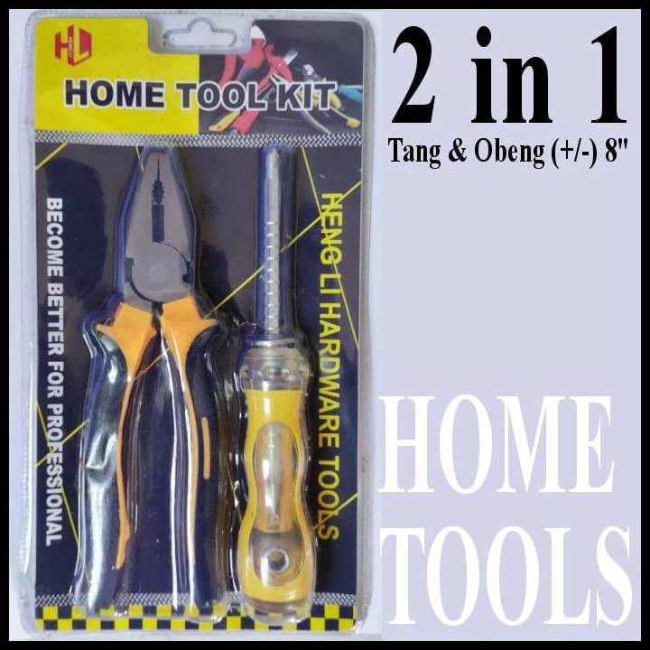 OBENG SET TOOL KOMBINASI cutter palu kambing tang kunci inggris meteran FIREFOX WELLBORN ROWTON