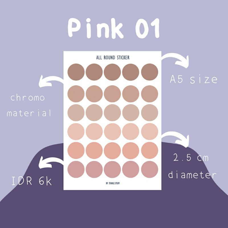 

ALL ROUND STICKER PINK 01