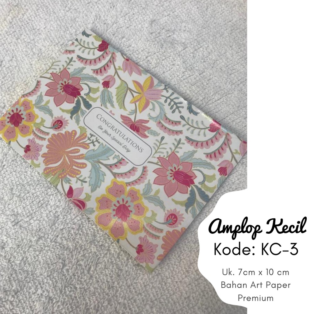

Amplop Pernikahan Unik Angpao Wedding Kecil art paper Fancy Premium KC-3