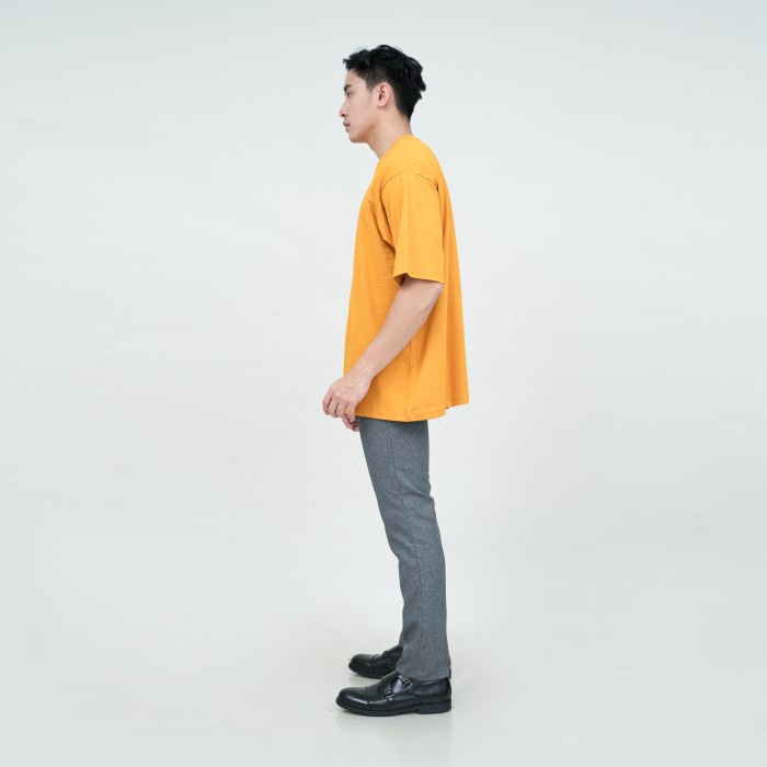 Houseofcuff Kaos Oversized T-shirt Pria Unisex Tebal Oversize Mustard