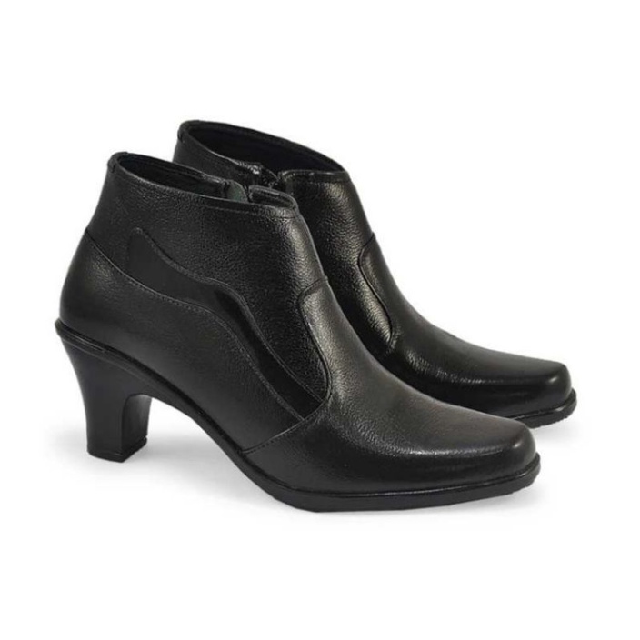 Tien Fashion Bandung-Sepatu boots wanita PDH kulit produk ori JS21