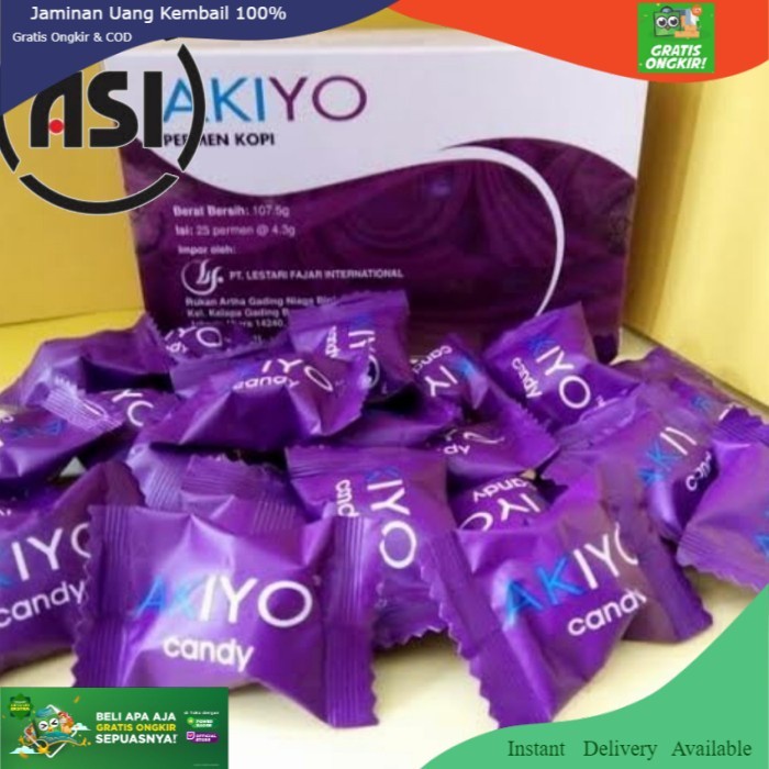 Jual PERMEN AKIYO CANDY ASLI ORIGINAL ISI 25 PCS PERMEN RASA KOPI