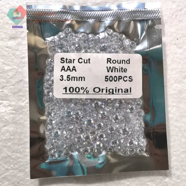 A3 + Quality Cubic Zirconia 3.0 Mm - 6.0 Mm Original AAA Quality Pack Heart &amp; Arrow