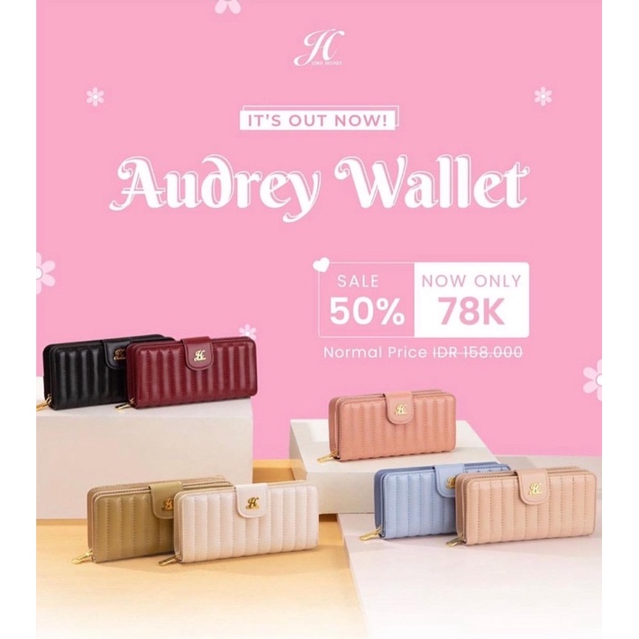 Audrey Wallet Dompet wanita murah simpel Jims Honey