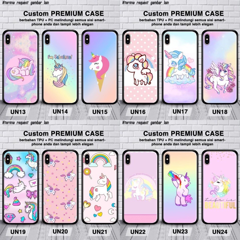 custom case unicorn samsung a6 2018,a6 plus 2018,a7 2018,a8 2018,a8 plus 2018,a9 2018 glass case