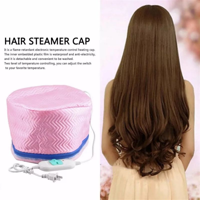 Cap Penutup Kepala Steam Rambut - Hot Steamer SPA Rambut Thermal Treatment Heated Cap