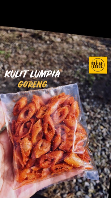 

cemilan kriuk, cemilan gurih, keripik kulit lumpia