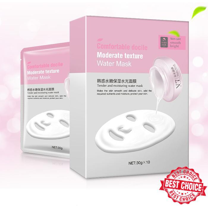 HANHUO V7 PINK WATER MASK WHITENING TENDER MOISTURING SHEET MASK PINK