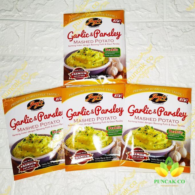 

Cuci Gudang Awal Tahun Jay`s Garlic & Parsley Mashed Potato 45 Gr / Mashed Potato / Jay Diskon
