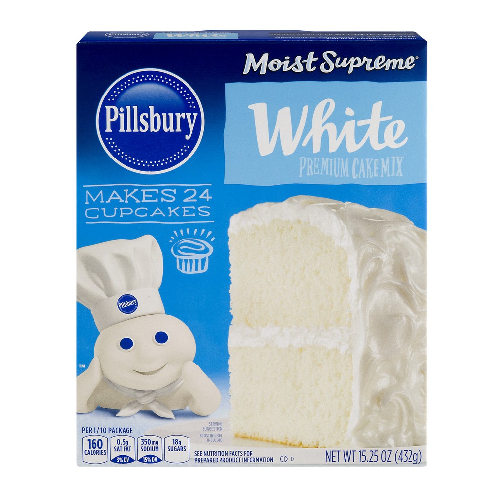 

Pillsbury Moist Supreme White Wedding Birthday Cake Mix Tepung Ulang Tahun Kue Warna Putih Instant