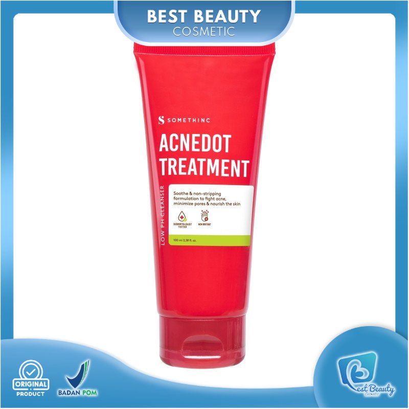 ★ BB ★  SOMETHINC ACNEDOT Treatment Low pH Cleanser 100ml - Sabun Cuci Muka Kulit Berjerawat