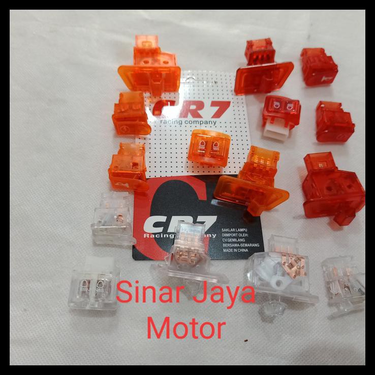 Saklar transparan Beat / Vario Karbu tombol Transparan 1 set on off