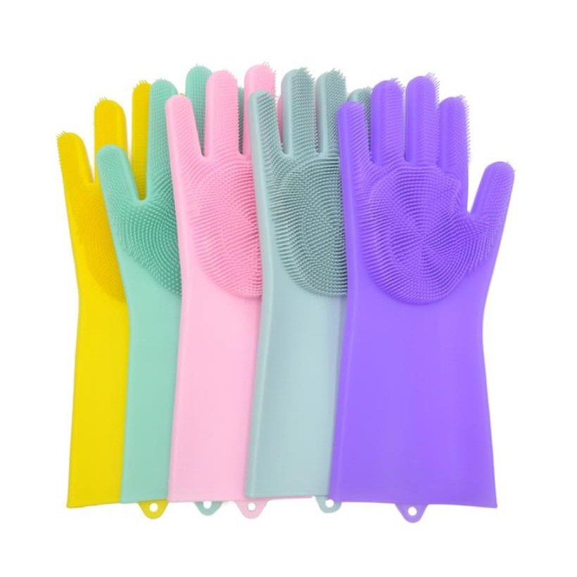 TIFAKA - Sarung Tangan Cuci Piring Silicone Dishwashing Gloves Magic glove