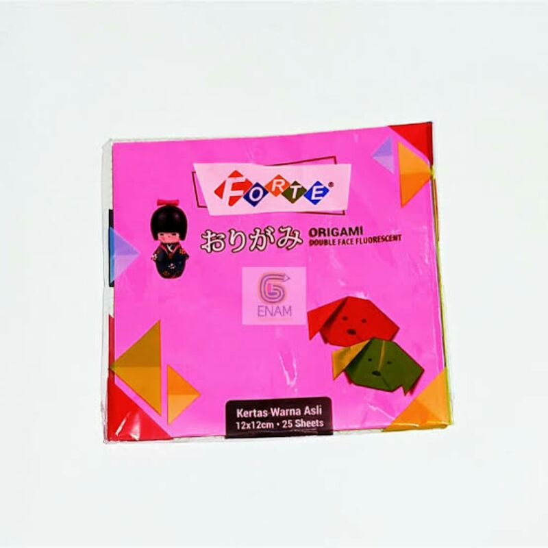 

Kertas Lipat / Origami Double Side / Bolak Balik Warna Forte 12x12
