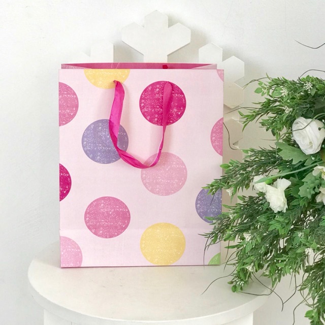 

Paperbag Polka Pink