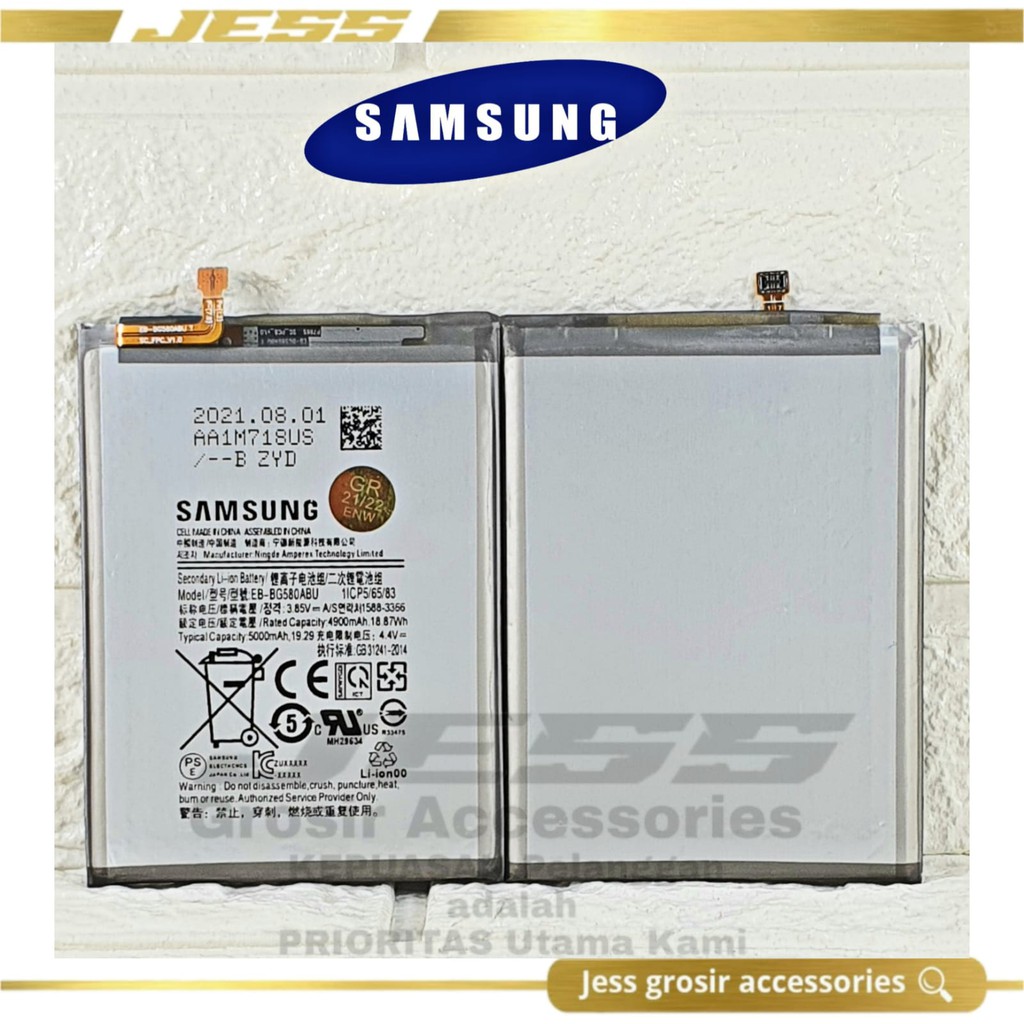 Baterai Battery Original Samsung Galaxy M20 M205F SM-205F &amp; GALAXY M30 - M305F - SM-M305F Kode Batre EB-BG580ABU