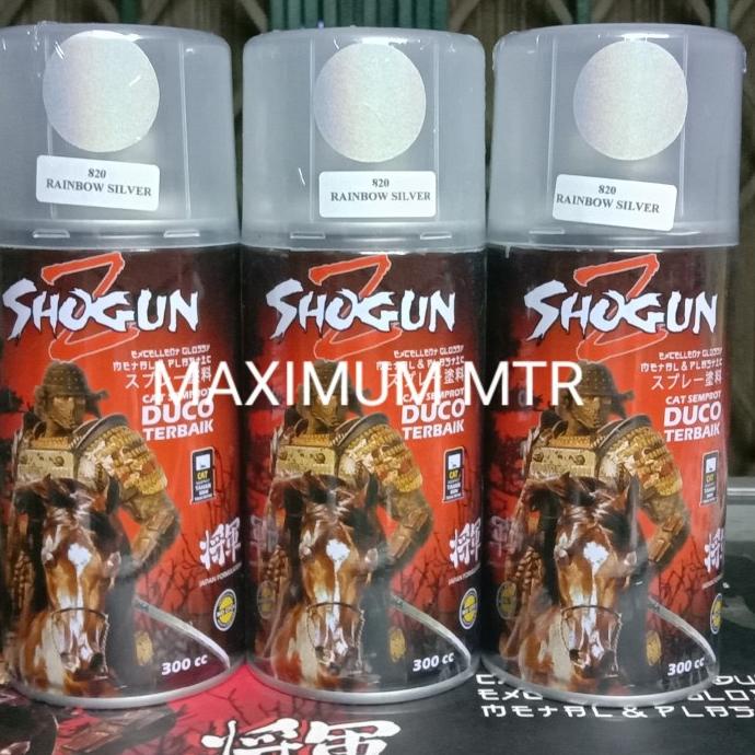 Shogun Z - Rainbow Silver Lembayung 820 - Cat Duco - Tahan Bensin