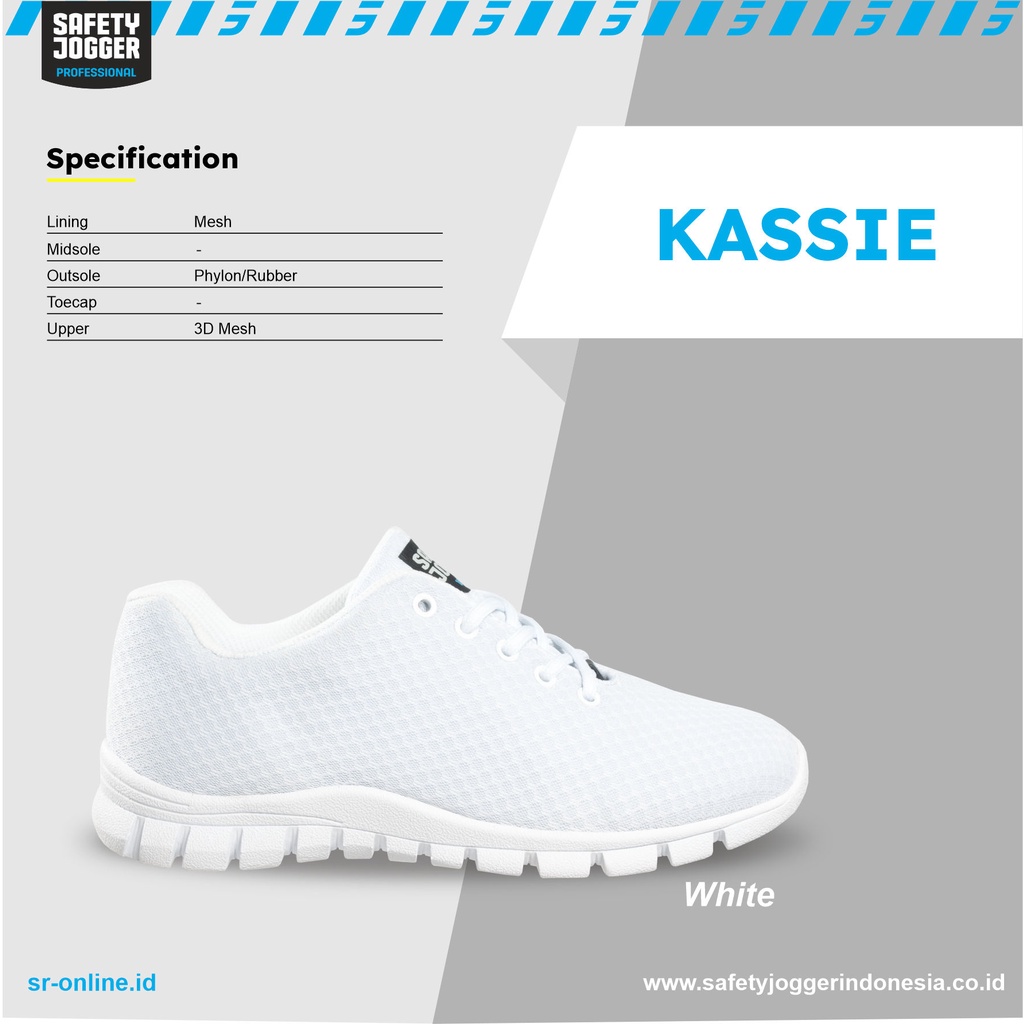 SEPATU SAFETY JOGGER KASSIE NON SAFETY O1 SRC WHT