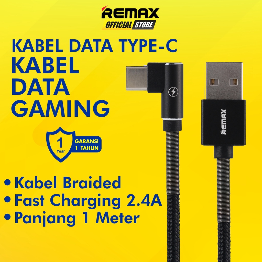 REMAX Ranger Kabel Data Charger Gaming USB Type C RC-119A