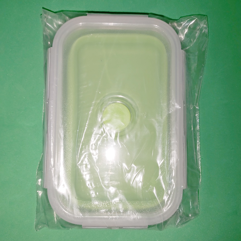 Kotak Makan Foldable Healthy Bento Lunch Box Eco Friendly 800ml - TN99 - STHZ02GR Green