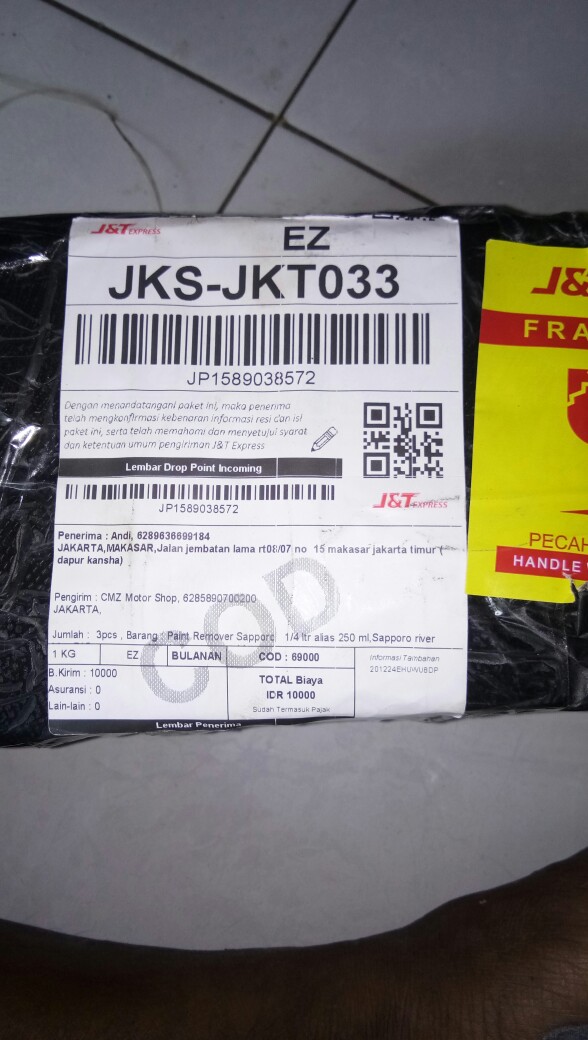 Paint Remover Sapporo @ 1/4 Ltr Alias 250 Ml