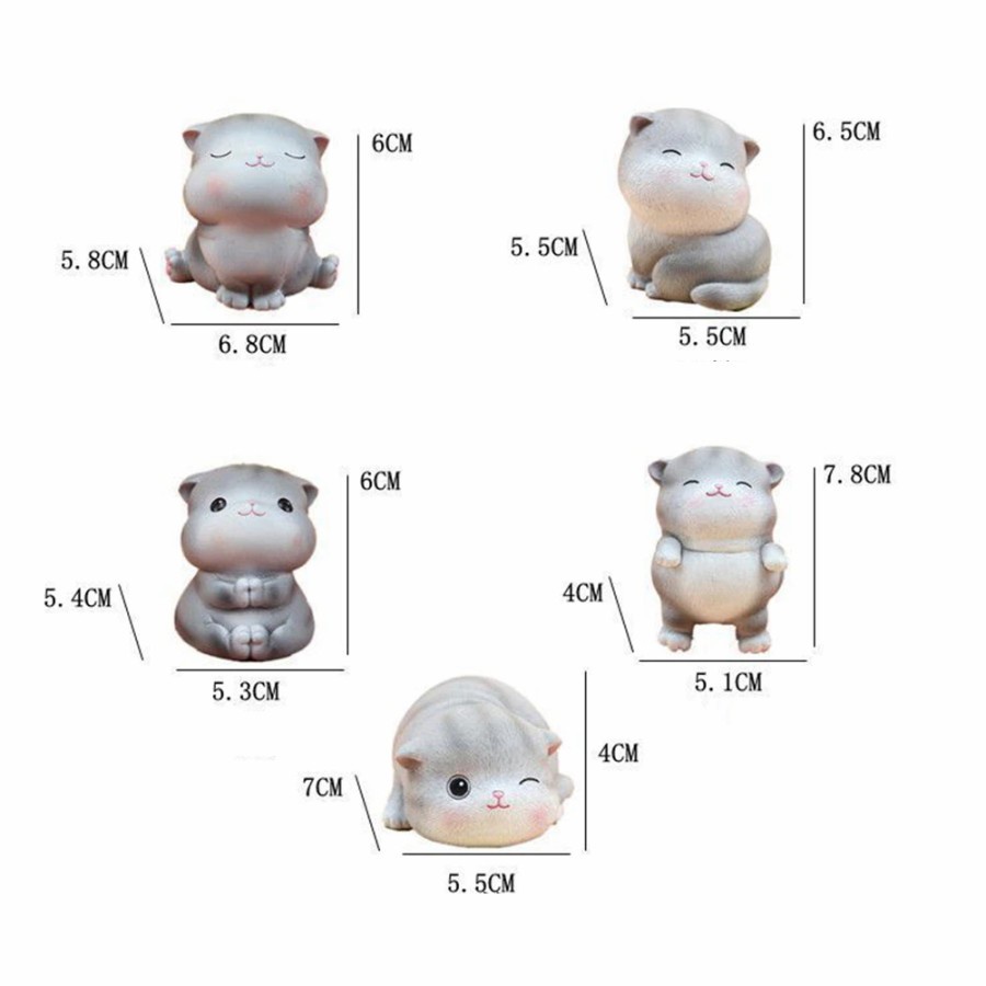 Pajangan Kucing Figure Kucing resin Keramik