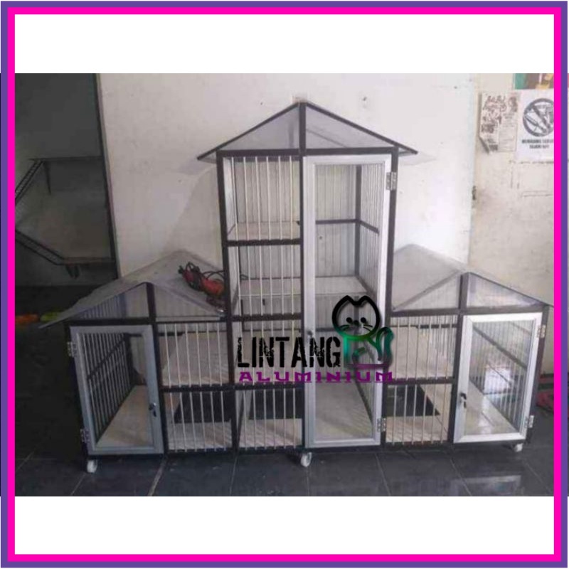 kandang Kucing Aluminium Minimalis/model rumah
