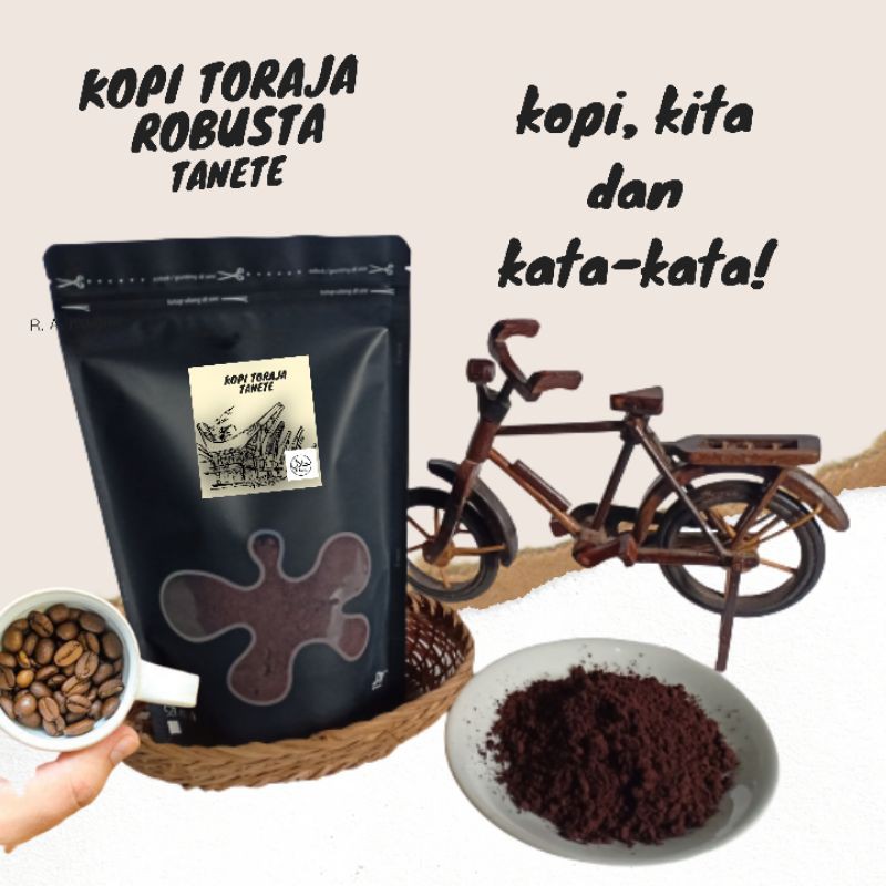 

Kopi toraja Robusta hitam asli Bubuk murah original bubuk biji sangrai(bubuk dan biji)