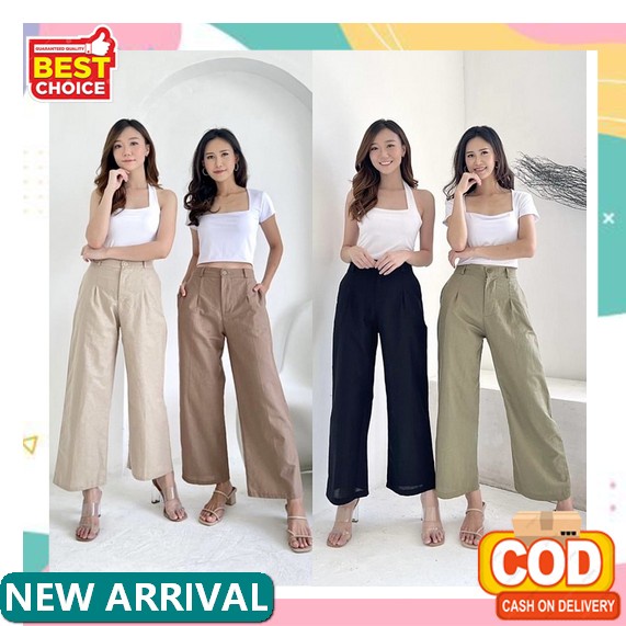 Celana Korea Celana Kulot Basic Formal Kerja Ready Stok Murah Z0N5 Kain Korean Style Grosir Nyaman G