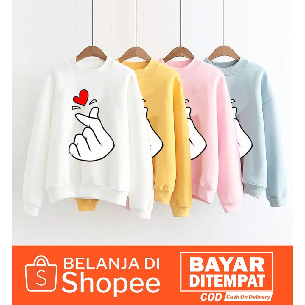 Bess - Sweater Murah Wanita / Sweater Lengan Panjang SRANGHAE LOVE