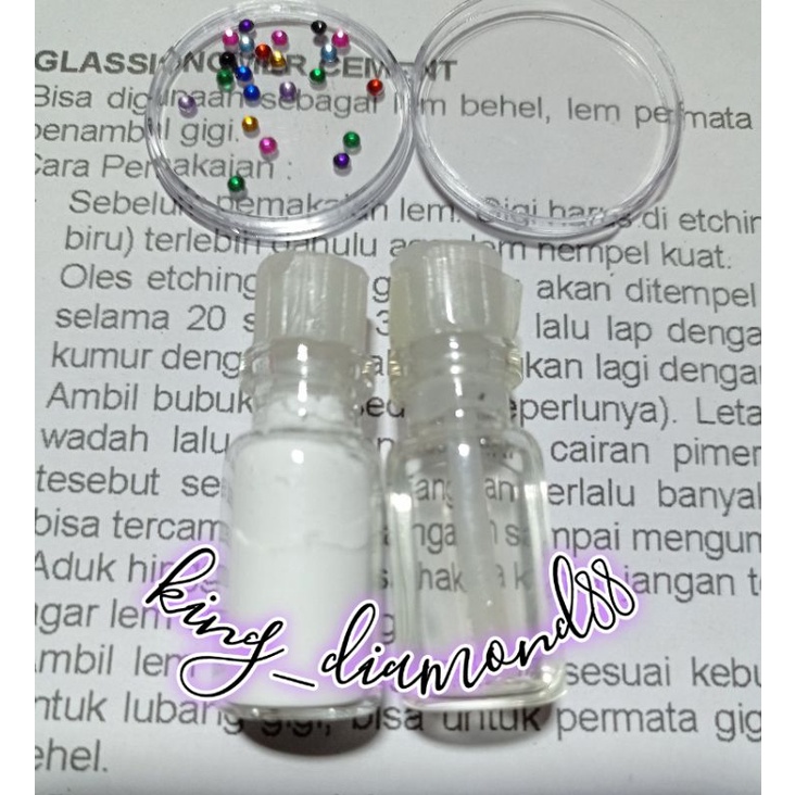 PAKET PERMATA GIGI. ISI 20 BIJI + LEM. DIAMOND ASESORIS GIGI. HIASAN GIGI. DIAMOND GIGI