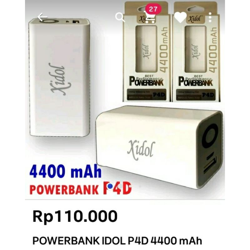 Powerbank Xidol P4D 4400 mah