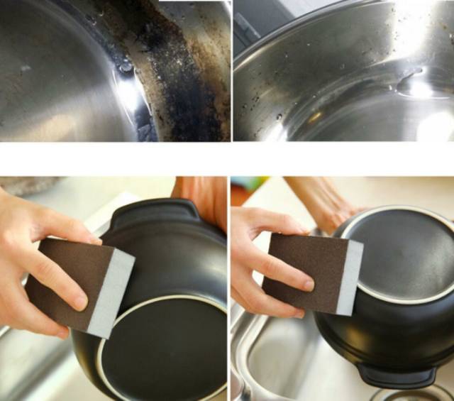 UNNISO - Spons Panci Penghilang Gosong Dan Karat / Spons Wajan Gosong