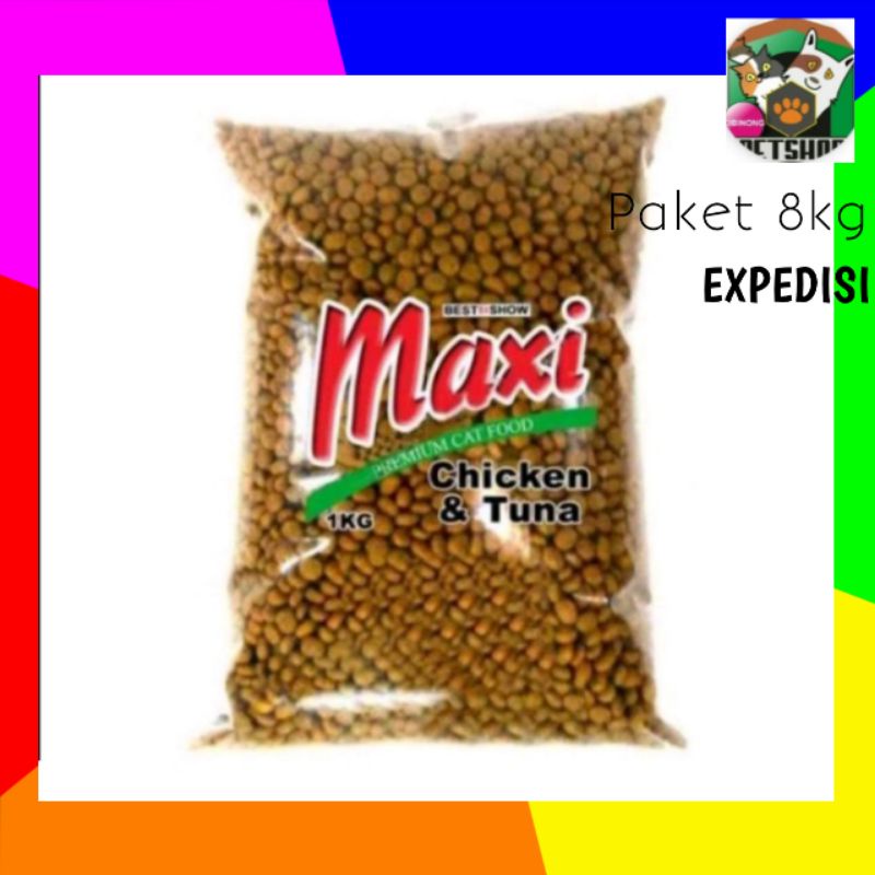 Maxi Cat repack paket 8kg Makanan Kucing