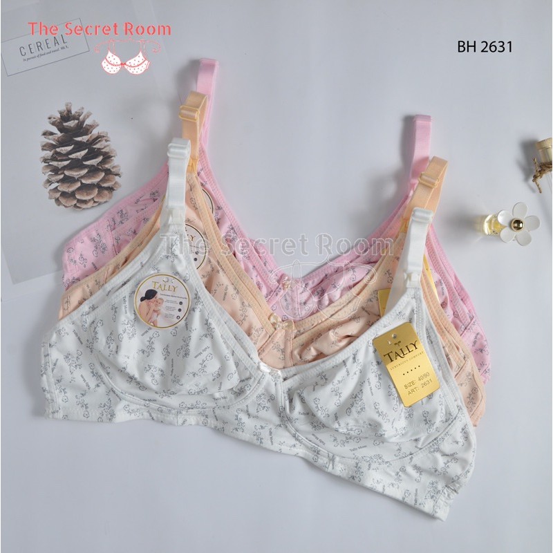 TALLY BRA BH MENYUSUI 2631 I CUP B BESAR I TANPA KAWAT I TANPA BUSA | SIZE 36-42