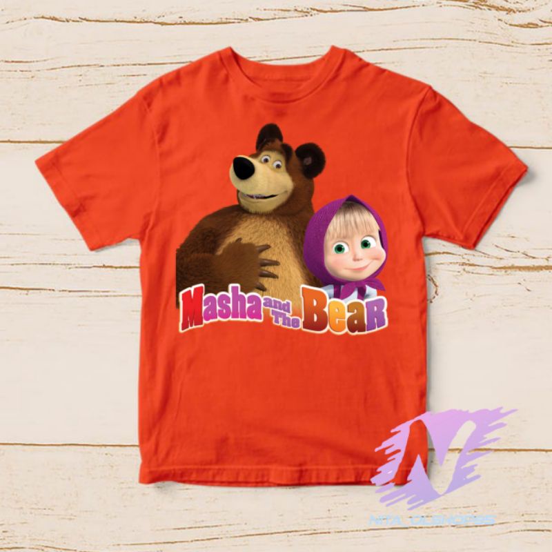 kaos anak marsa and the bear kaos masha