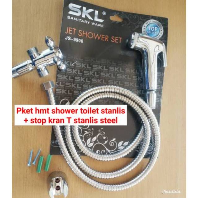 Paket hemat shower toilet bonus kran shower stanlis shower kran kran air/paket shower plus kran SALE JET WASHER BONUS STOP KRAN T STAINLESS 304