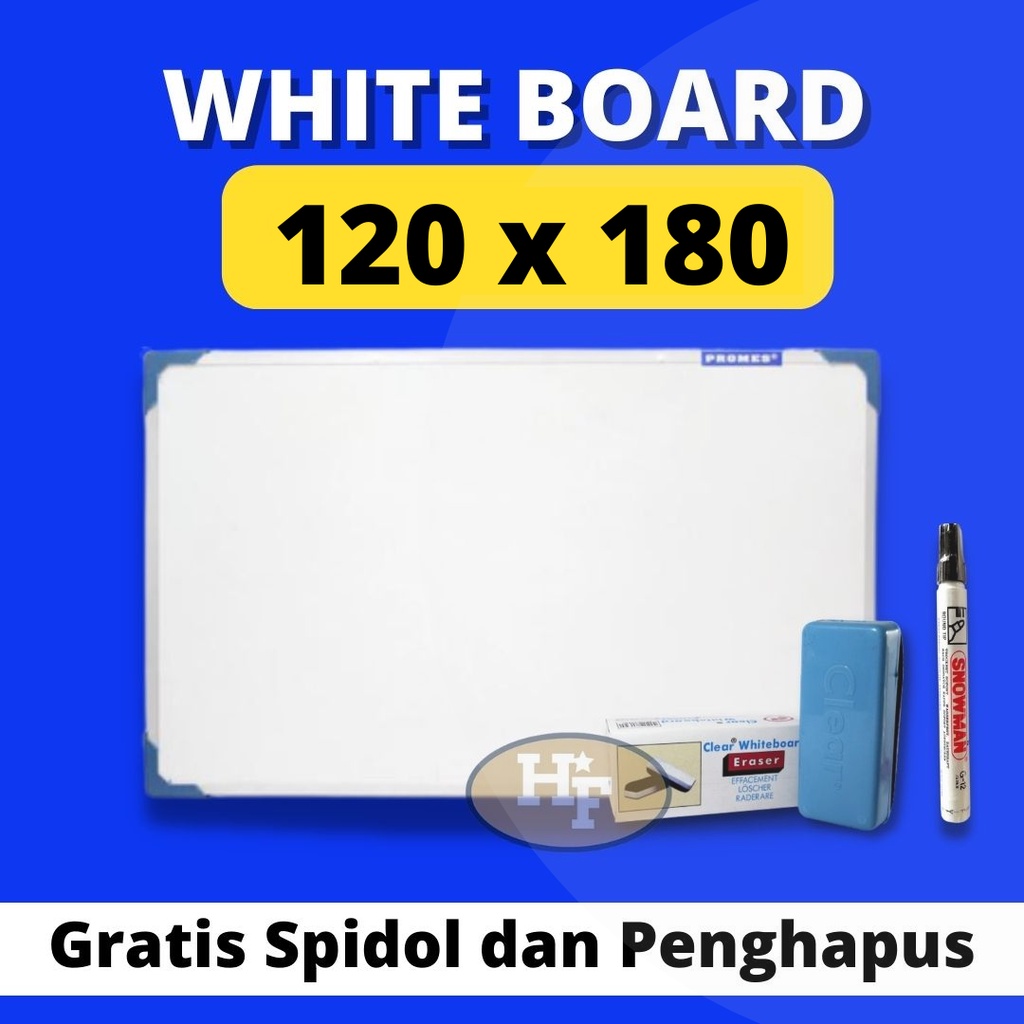 

Whiteboard 120x180 / Papan Tulis White Board / White Board / Papan Tulis / Papan Tulis White Board Anak / Whiteboard / Board / Papan Tulis Putih / Papan Tulis Ukuran 80 x 120