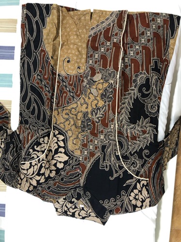 Tey-17 Batik Wanita Asj Sa Hrb026 Kenongo Kemeja Tosca Pendek