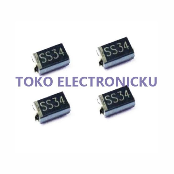 Dioda SMD SS34 1N5822 3A 40V Schottky Diode IN5822 DO-214AC AD03 tkelku2 Buru Order