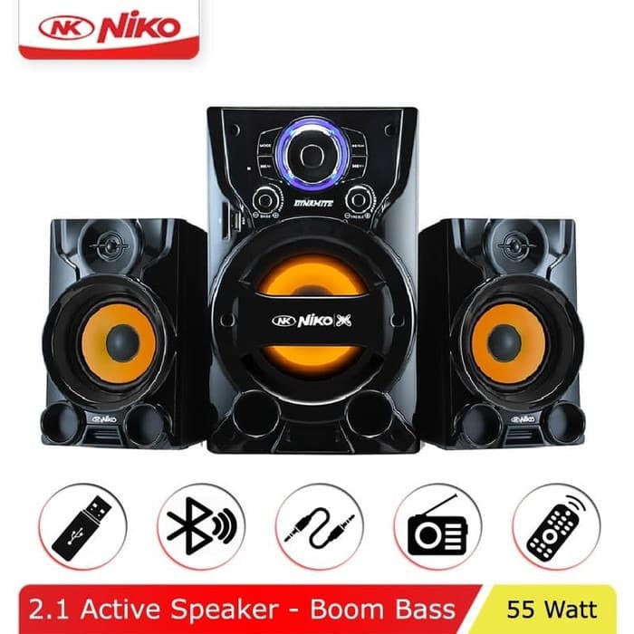PROMO Niko Dynamite Speaker Aktif 2.1 Bluetooth Radio