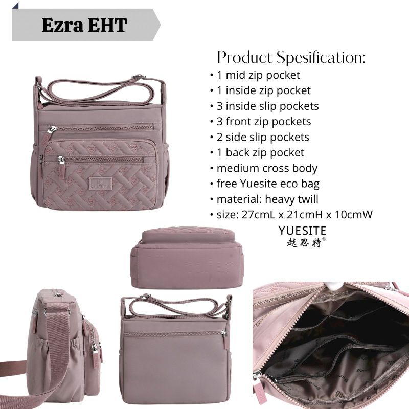 TAS YUESITE EZRA ORIGINAL SELEMPANG WANITA SLEMPANG IMPORT MEDIUM CROSSBODY