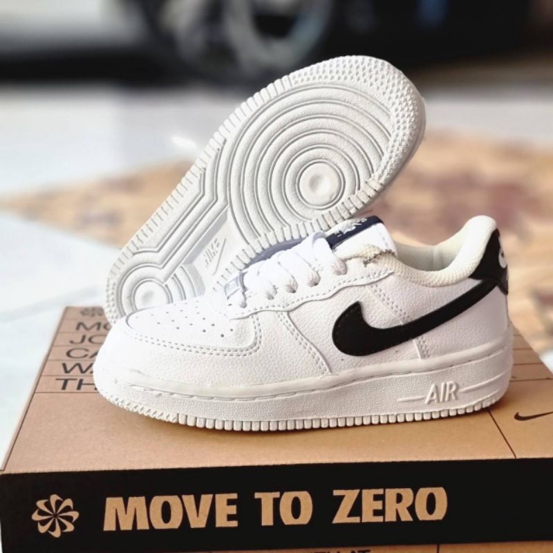 SEPATU NIKE ANAK AIR FORCE 1 PUTIH HITAM SEPATU ANAK LAKI LAKI PEREMPUAN SEPATU ANAK ANAK SNEAKERS ANAK PUTIH