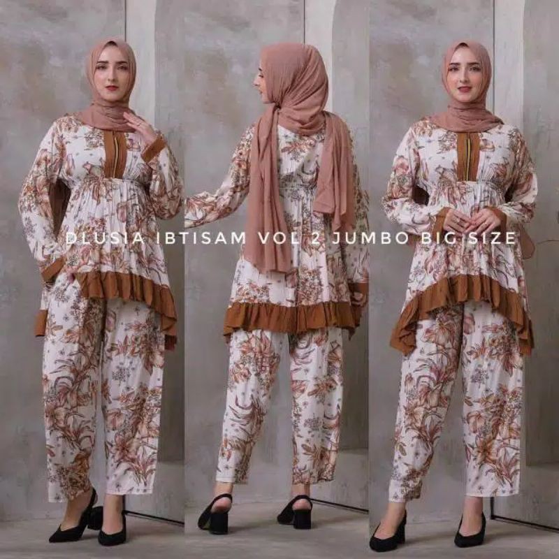 daster arab bandung setelan ibtisam vol 2 by dlusia ori busui friendly dress rayon adem