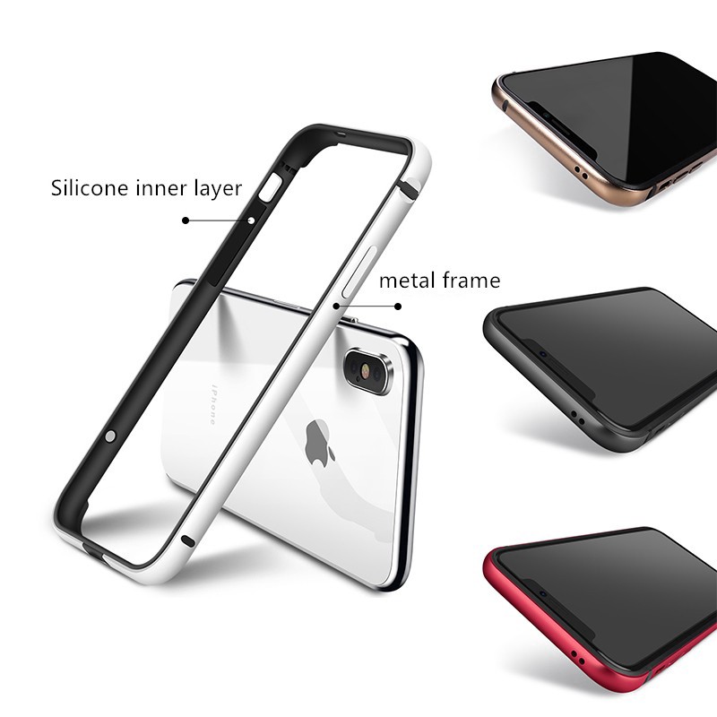 Case Bingkai Logam Untuk iPhone 11 Pro Max 7 8 Plus X XS Max XR SE 2020 2022