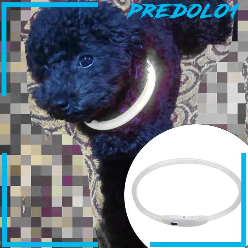 [PREDOLO1] USB Rechargeable LED Dog Pet Collar Flashing Luminous Safety Light Up