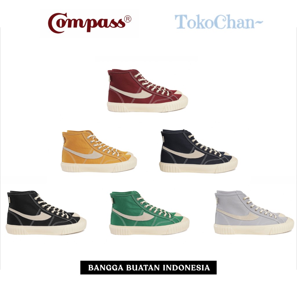 Sepatu Compass High Vintage Original 36-44